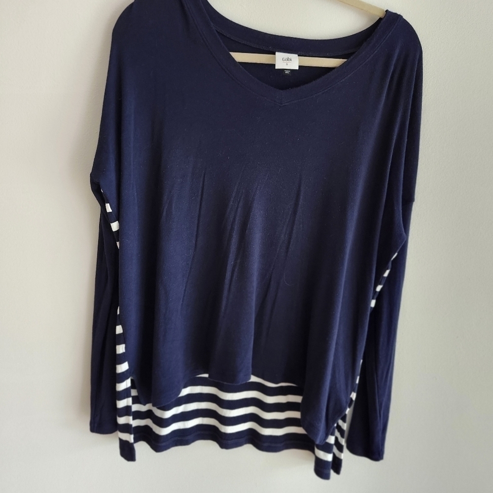 CAbi long-sleeved jersey top